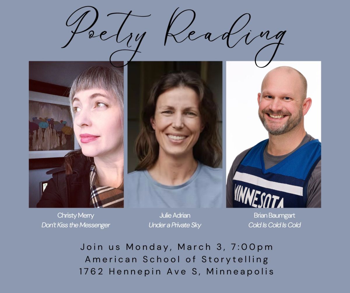 Poetry Reading- Julie Adrian, Christy Merry and Brian Baumgart