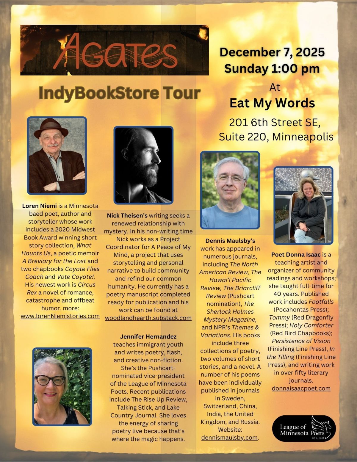 Agates Poetry Reading